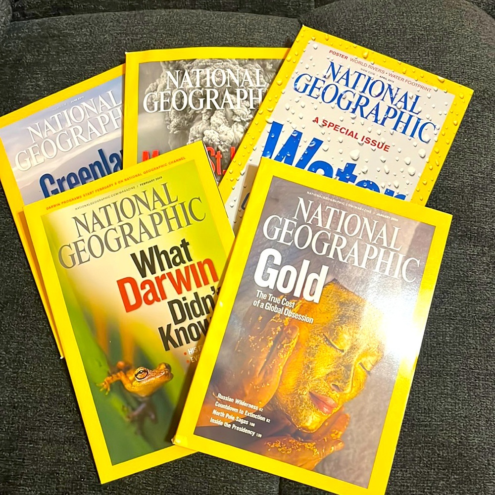 National Geographic 2009 & 2010 (LOT OF 5)
